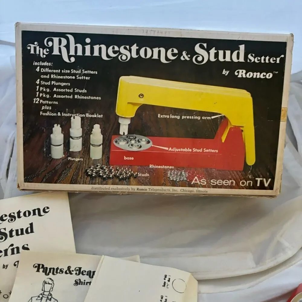Ronco Rhinestone & Stud Setter With Some Accessories